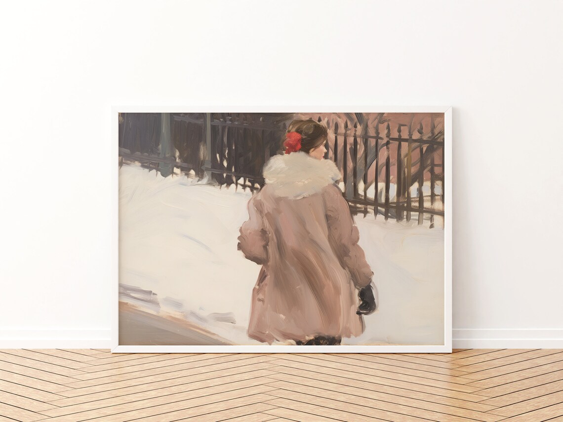 Pink Winter New York City Apartment Art Print - Image 3