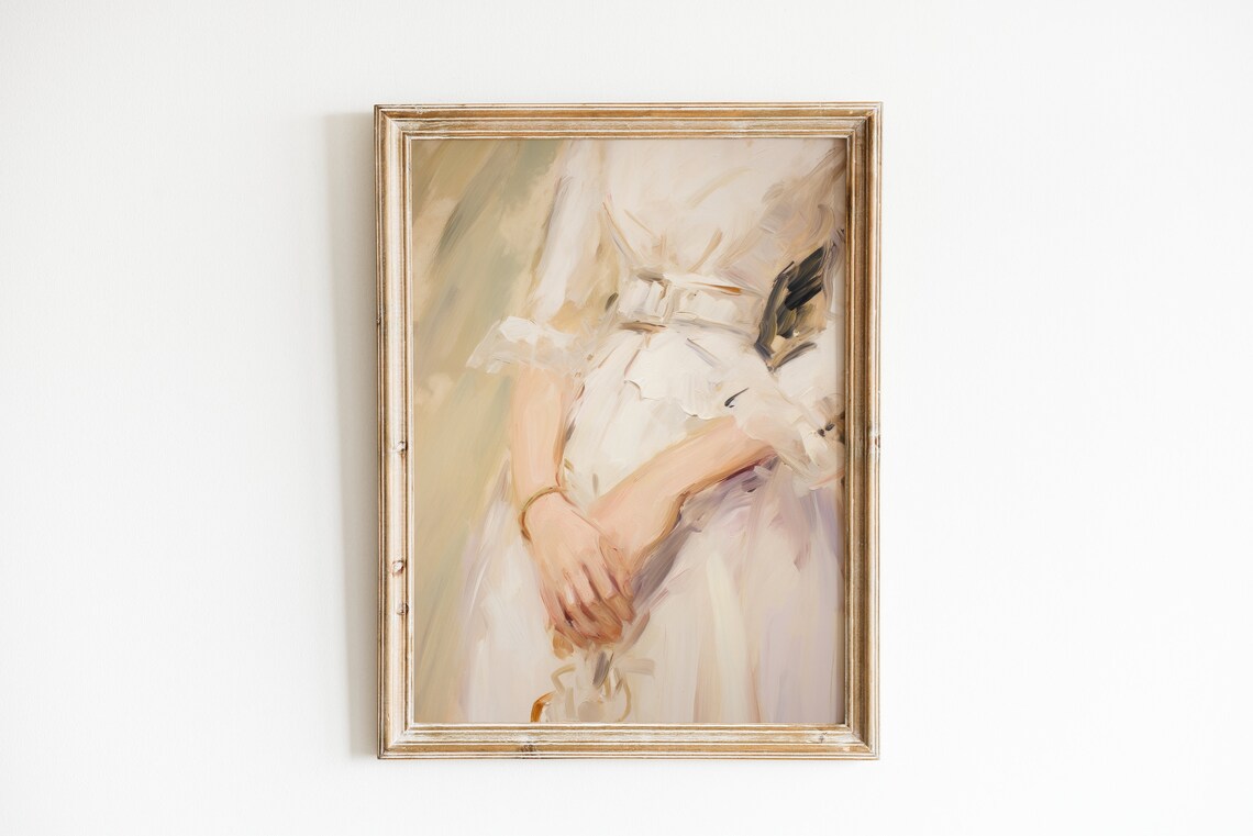 Book Nook Warm Aesthetic Painting Art Print