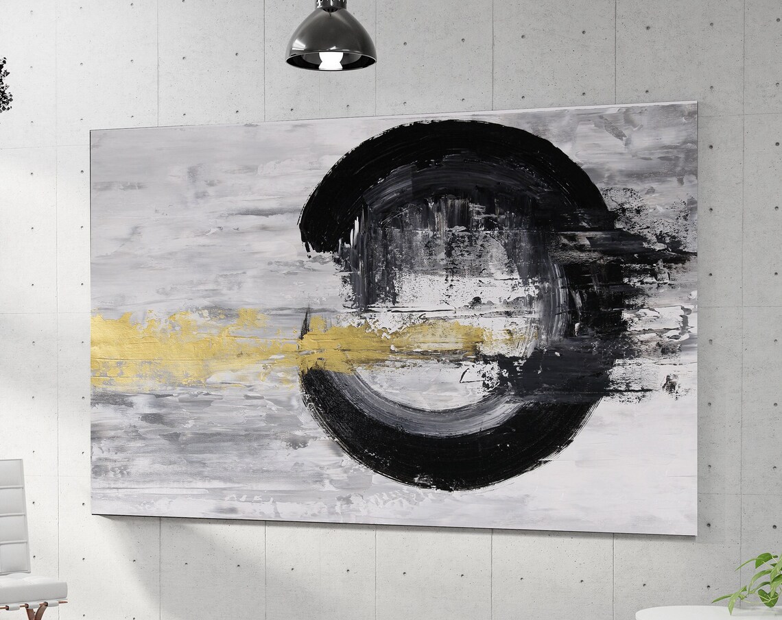 Black-Owned Abstract Painting, Halloween Wall Art - Image 4