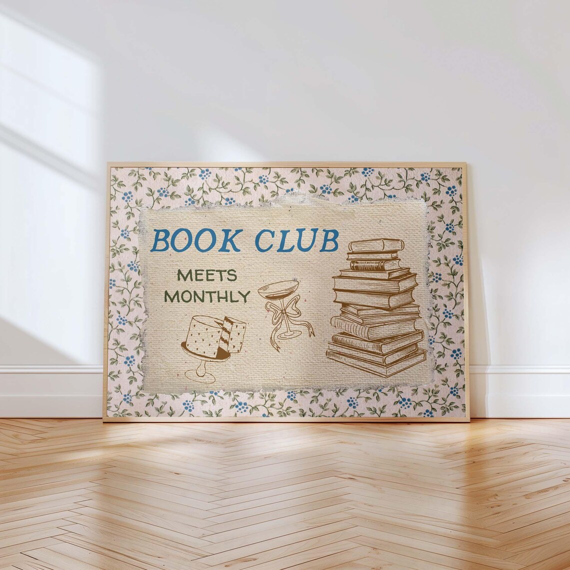 Book Club Prints, Cute Reading Lover Poster - Image 3