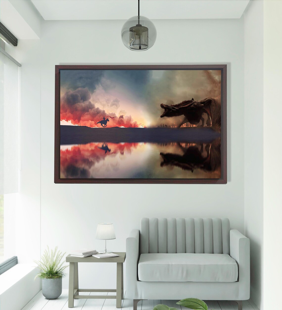 Game Of Throne Dragon War Art Print - Image 4