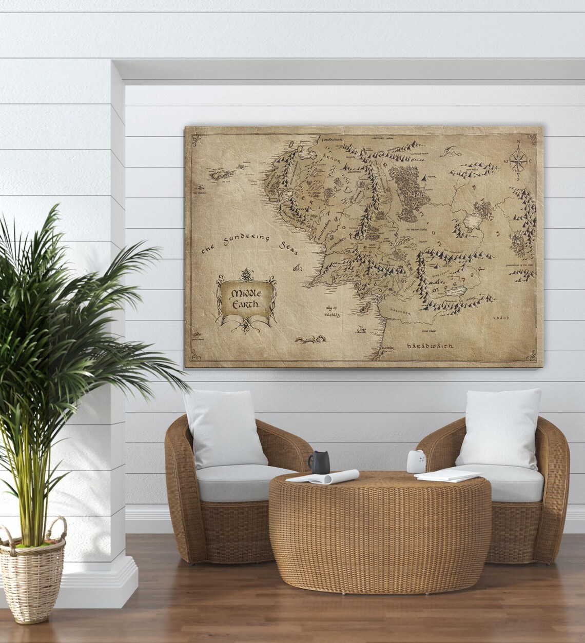 Middle Earth World Map, Travel Poster - Image 3