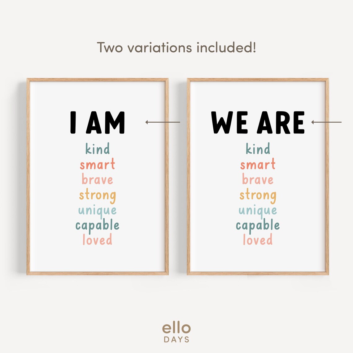 Daily Affirmations For Kids Art Print, Classroom Decor - Image 4