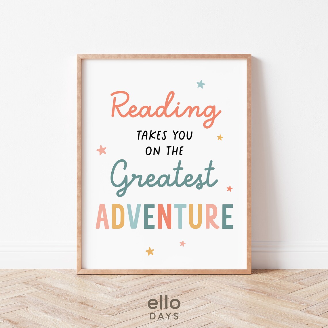 Reading Adventures Classroom Decor Poster
