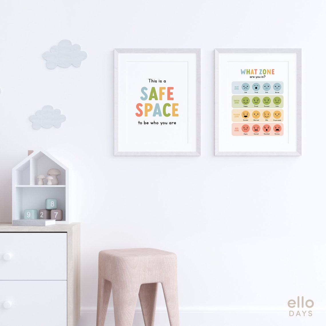 This Is a Safe Space to Be Who You Are Rainbow Quote Wall Poster - Image 3