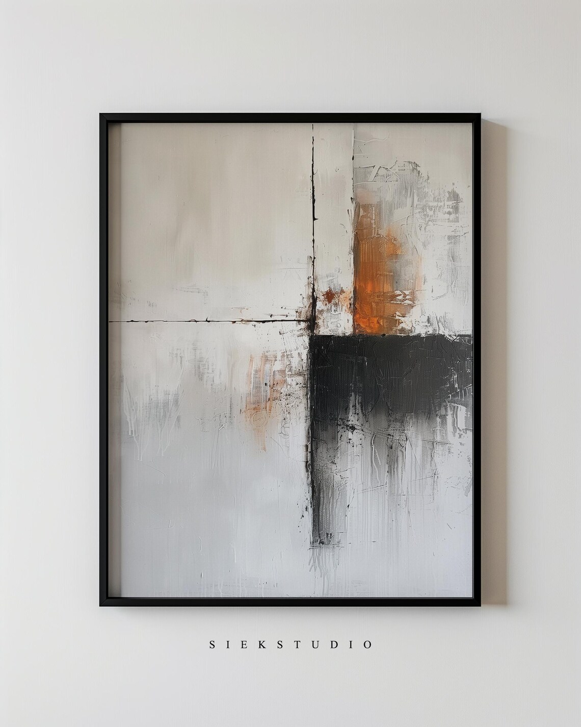 Modern Minimalist Abstract Expressionism, Poster Print