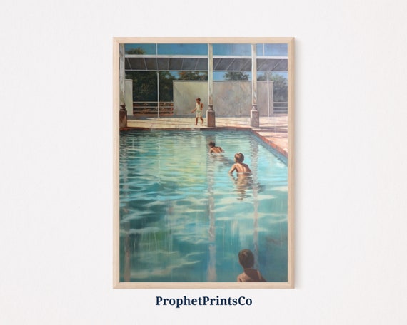 Vintage Swimming Print Swimming Wall Art Gift For Swimmer Cute Swimming Art Summer Home Dcor Wall Art