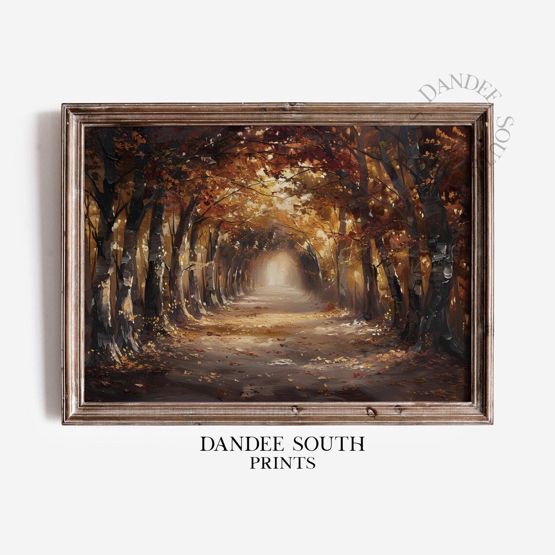 Fall Landscape Vintage Autumn Farmhouse Art Print