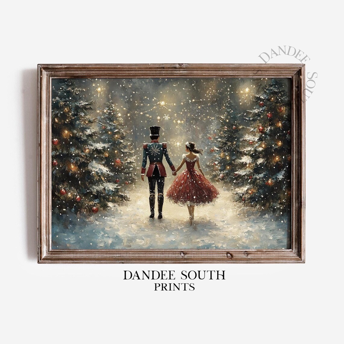 Vintage Nutcracker Ballet Holiday Decor Art Print