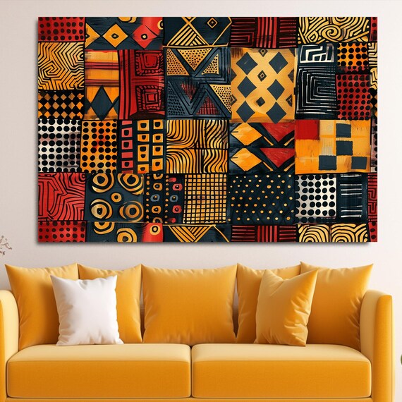 Pattern Wall Art Patterns Decor Wall Art Framed African Art Gift Ideas Original Art Modern Wall Art Abstract Wall Art Large