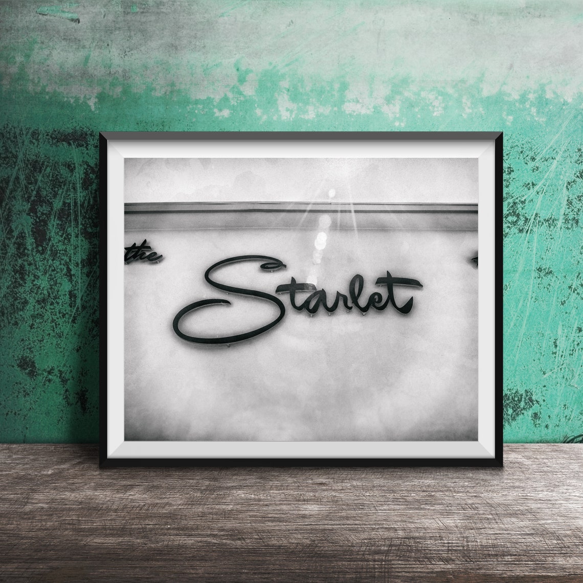 The Starlet Art Photography Print Hollywood California Photo Neon Sign Vintage Neon Burbank Los Angeles