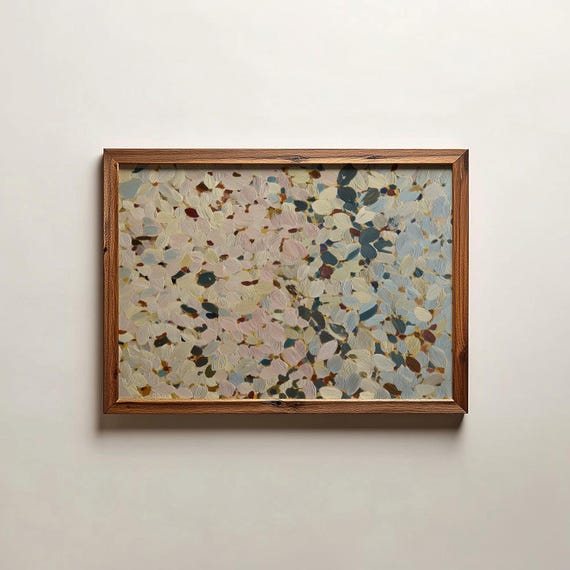 Abstract Contemporary Colors Oil Painting Art Print