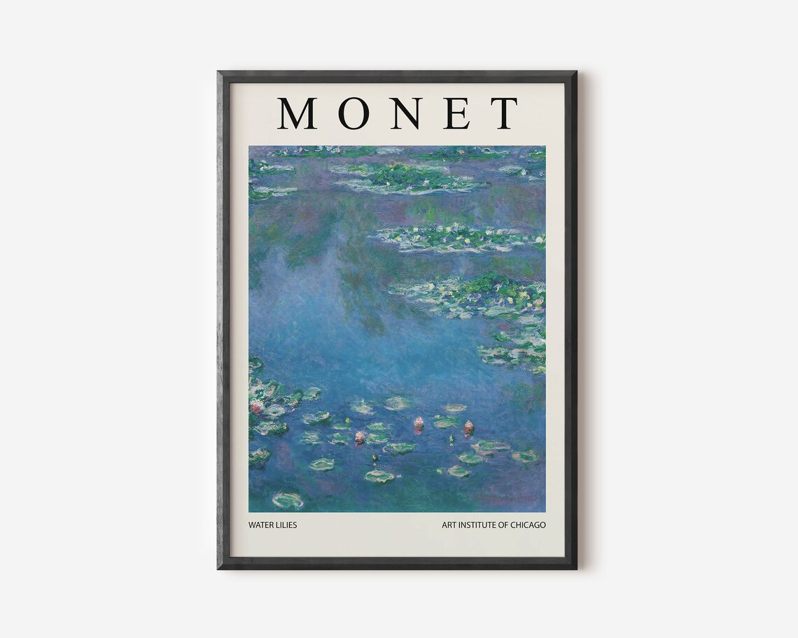 Claude Monet Exhibition Poster - Floral Garden
