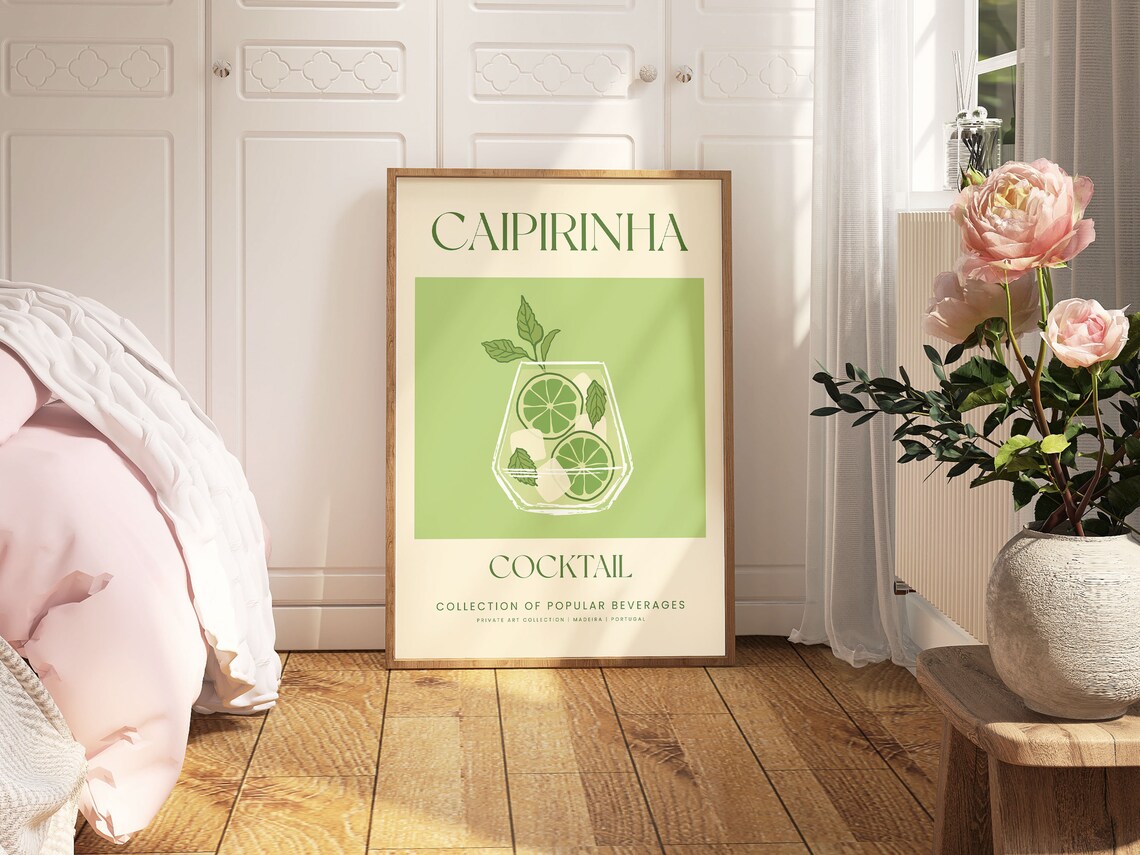 Retro Caipirinha Cocktail Print, Vintage Design - Image 4