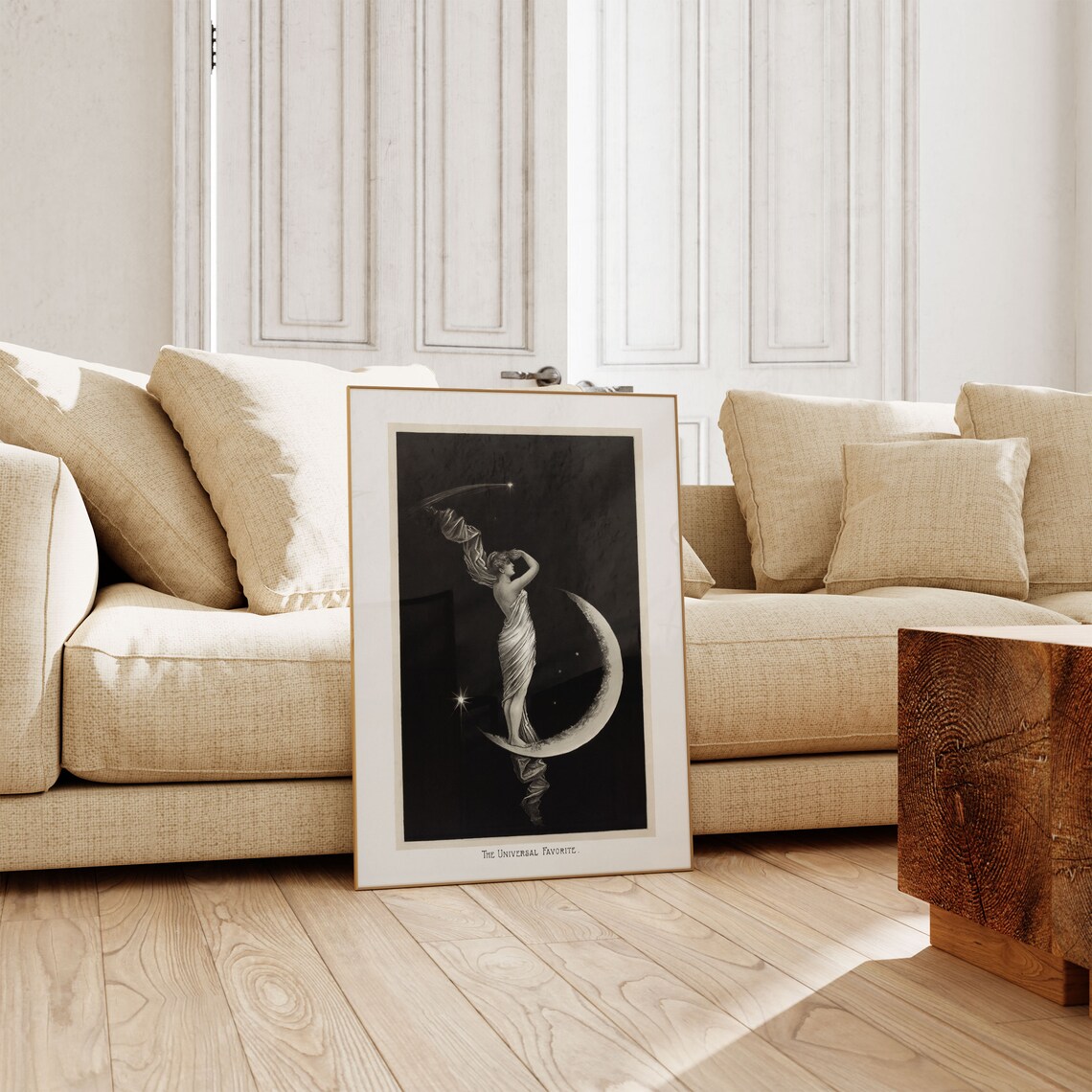 The Universal Favorite Crescent Moon Maiden Vintage Art Poster - Image 3