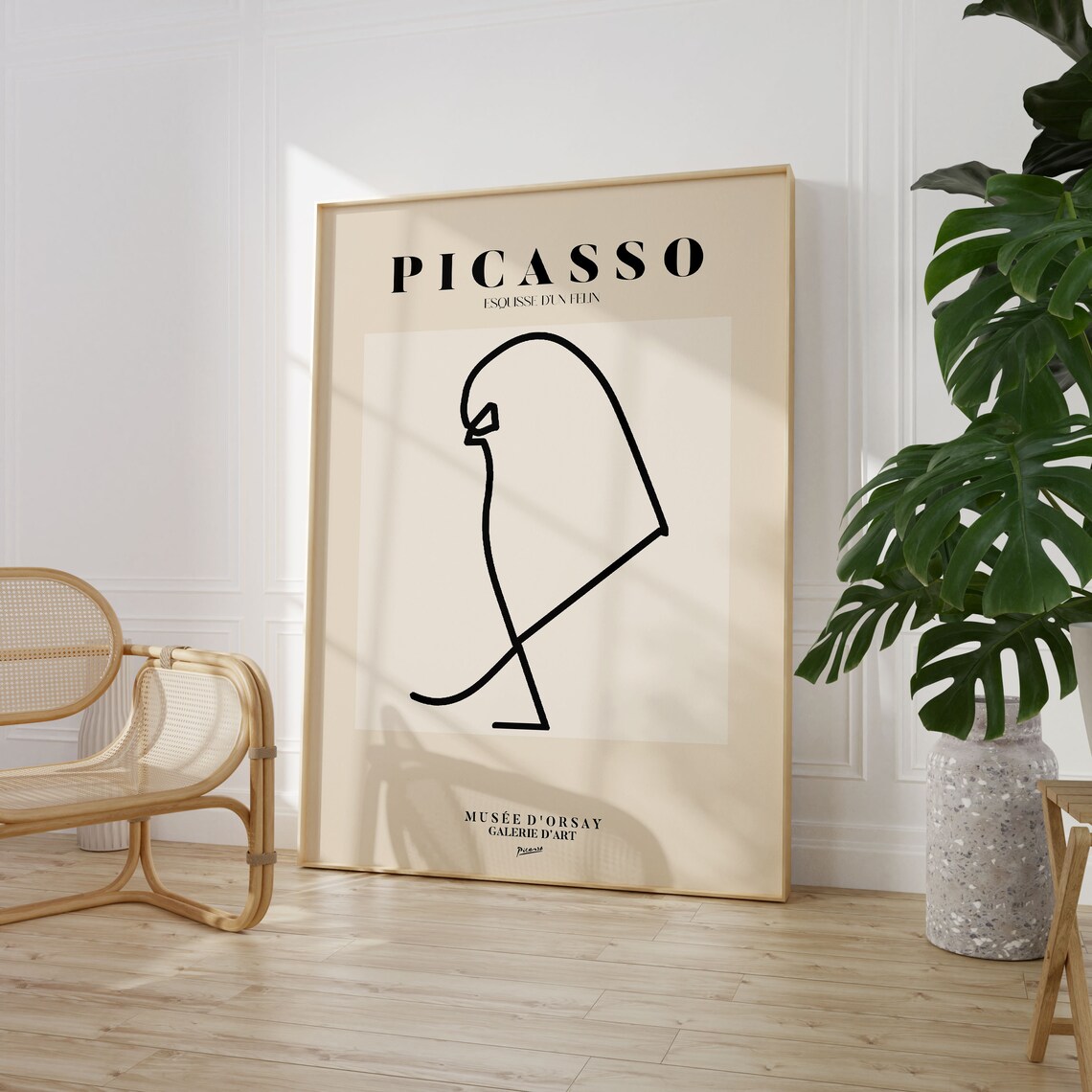 Picasso Exhibition, Abstract Vintage Minimalist Art Print - Image 4