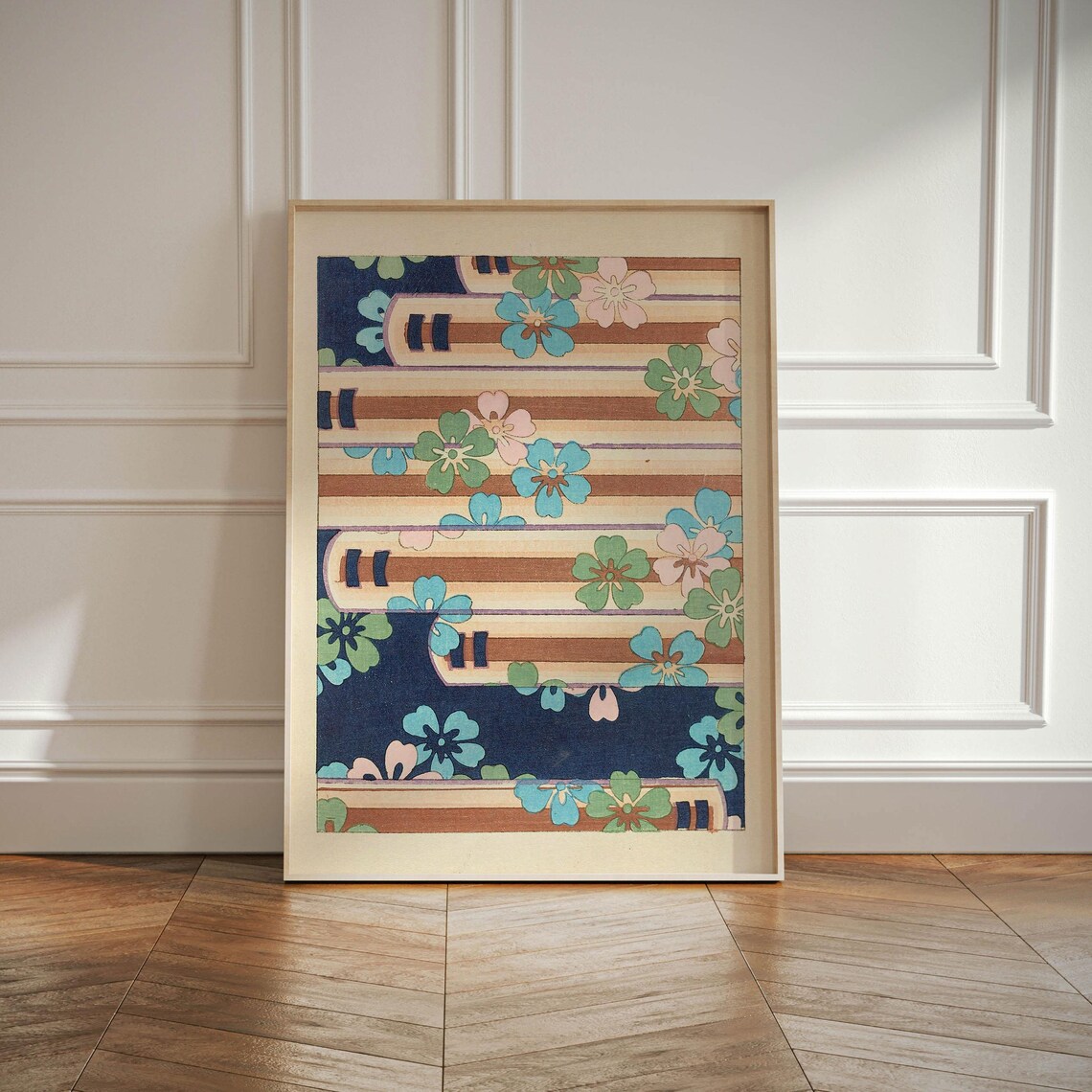 Korin Furuy Floral Art Poster, Japanese Ukiyo-E - Image 2