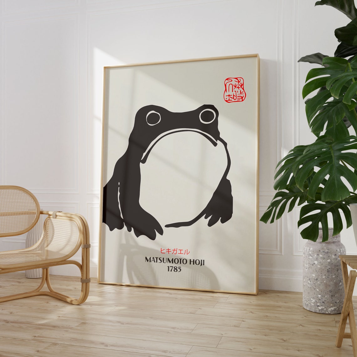 Matsumoto Hoji Art Print Japanese Poster Frog Matsumoto Hoji Vintage Exhibition Art Print Famous Artist Print Gallery Wall Home Decor - Image 3