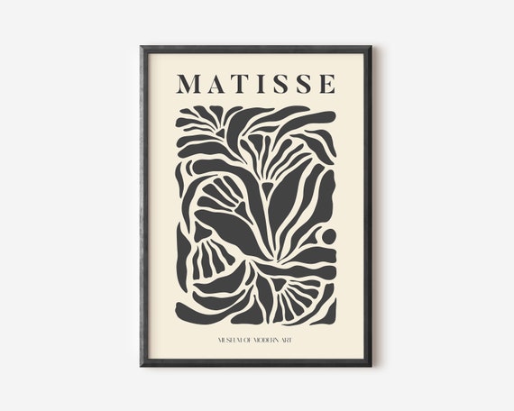 Henri Matisse Exhibition Poster, Boho Garden Scenery