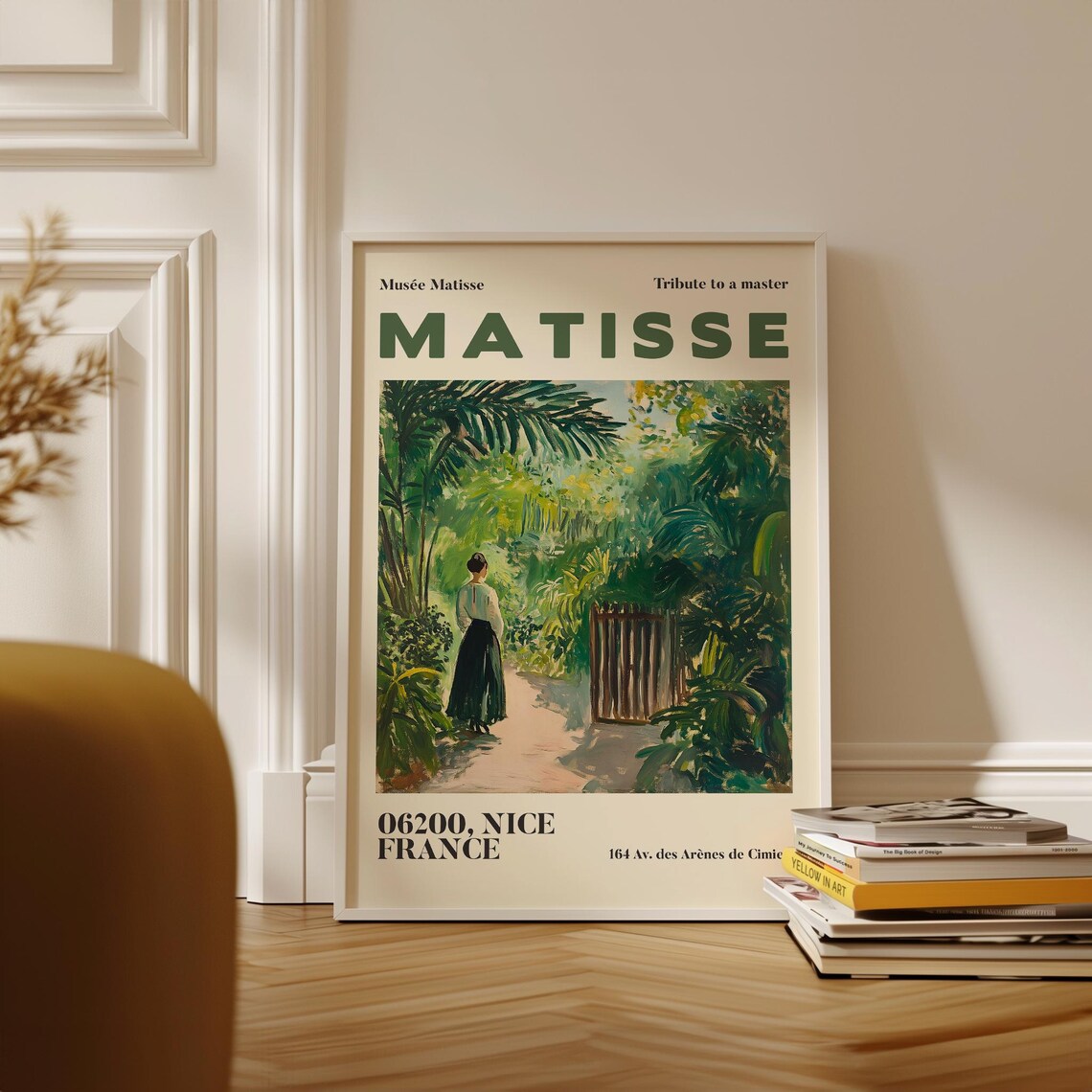 Matisse Tribute Tropical Garden Painting Nice France Museum Poster - Image 3