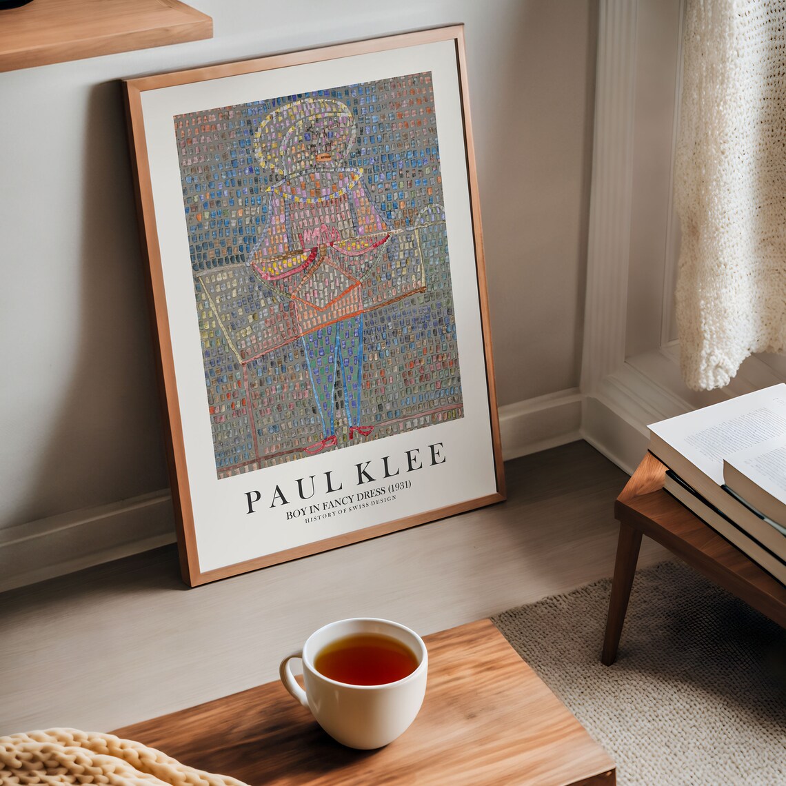 Paul Klee Boy in Fancy Dress 1931 Mosaic Art Exhibition Poster - Image 2