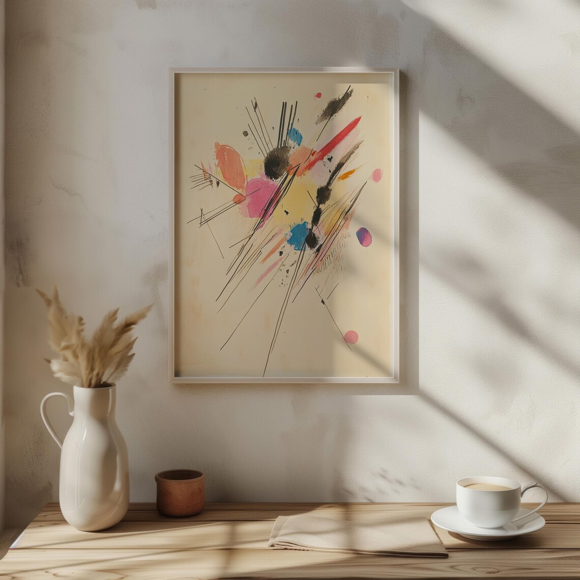 Colorful Ink Splash Abstract Art Vibrant Watercolor Lines Poster - Image 6