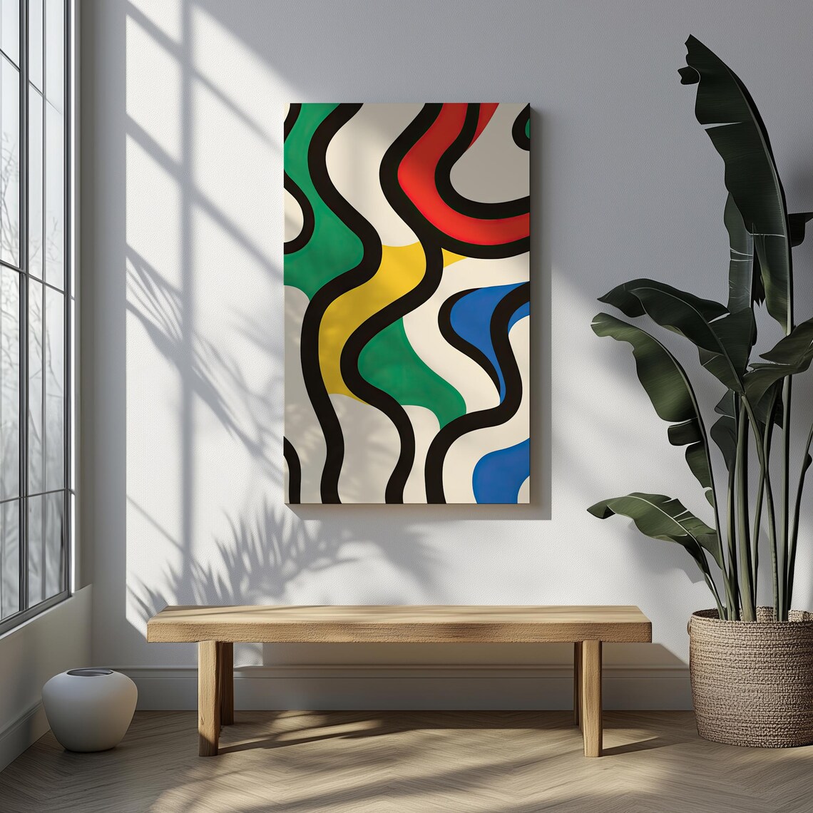 Colorwave Motion Bold Abstract Waves, Modern Art - Image 5