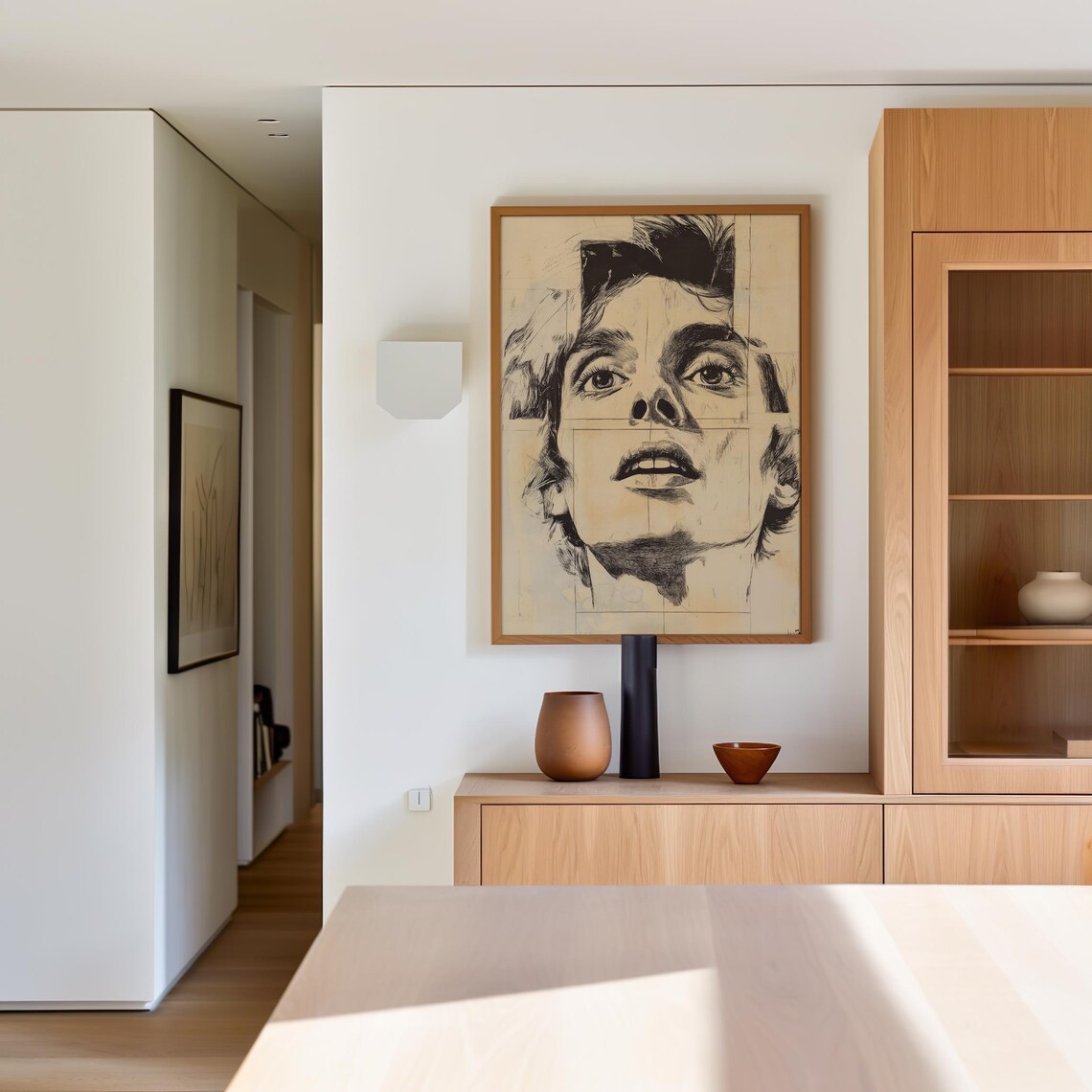Shattered Perception Fragmented Portrait Sketch - Image 2