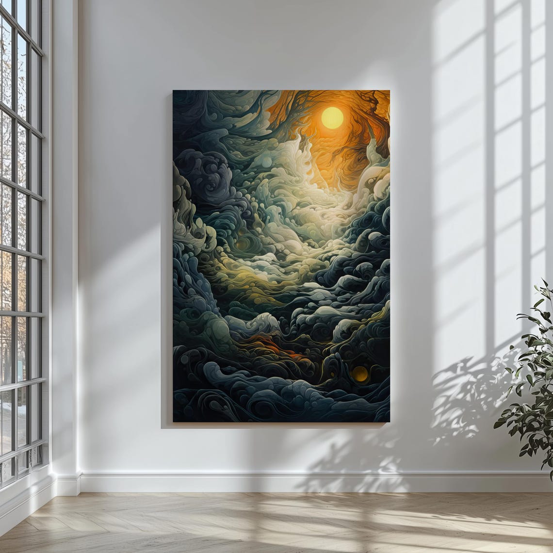 Celestial Convergence Surreal Art Print - Image 4