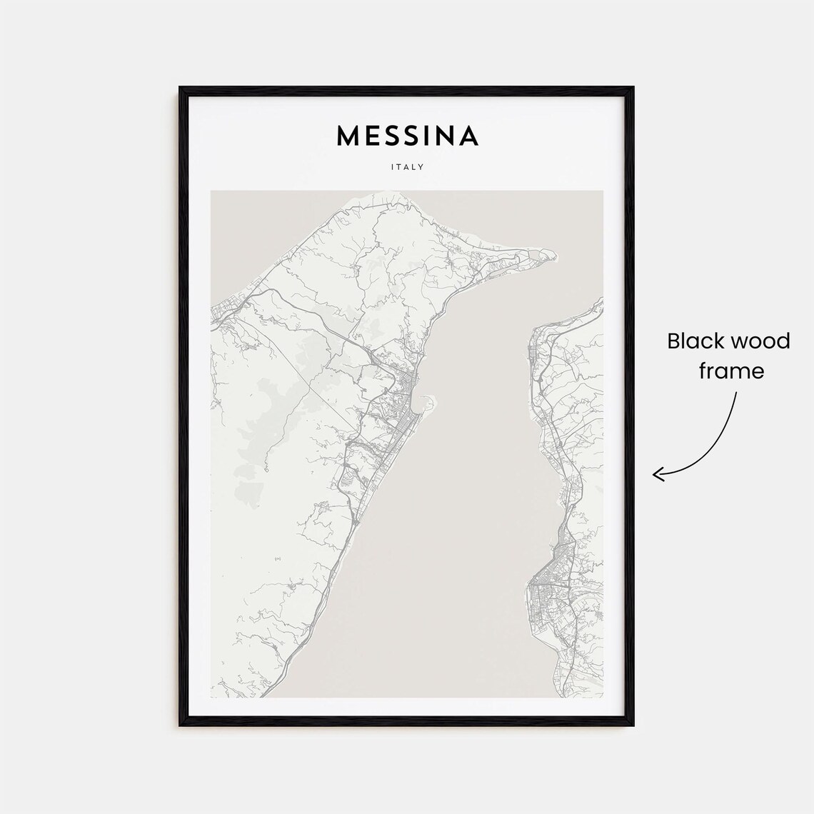 Messina Personalized Map Art, Travel Poster - Image 3