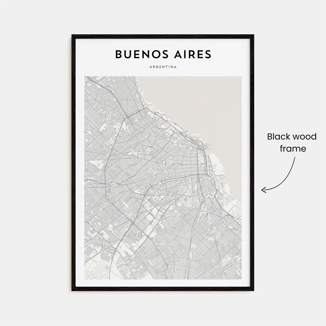 Buenos Aires Personalized Map Art, Travel Poster - Image 3