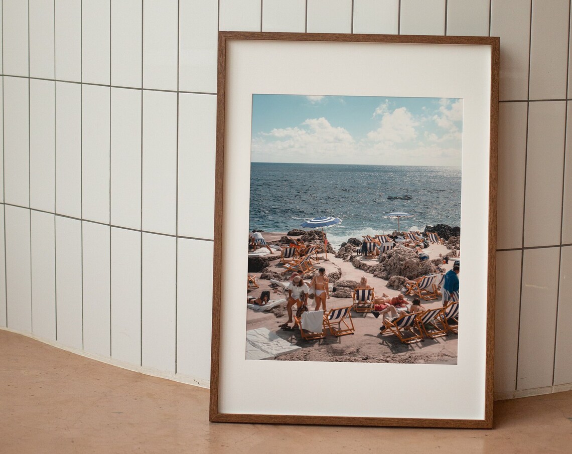 Capri Retro Beach Photograph Print, Vintage Italy - Image 2