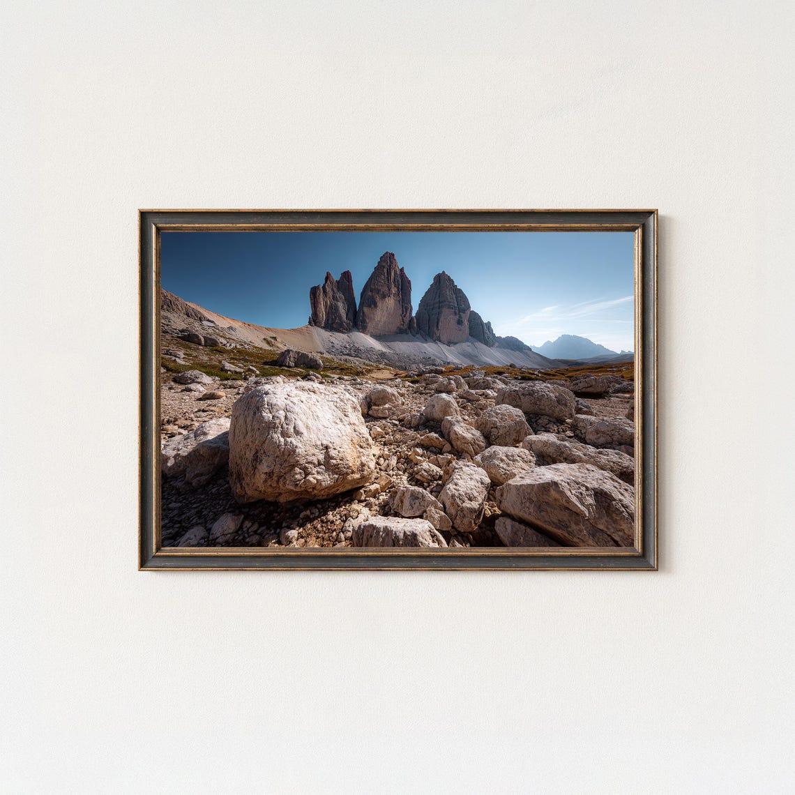 Tre Cime Dolomites Mountain Wall Art Print
