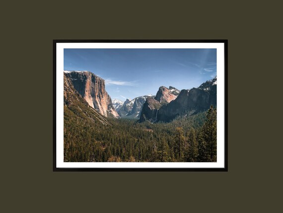 Yosemite Tunnel View El Capitan Half Dome National Park Poster
