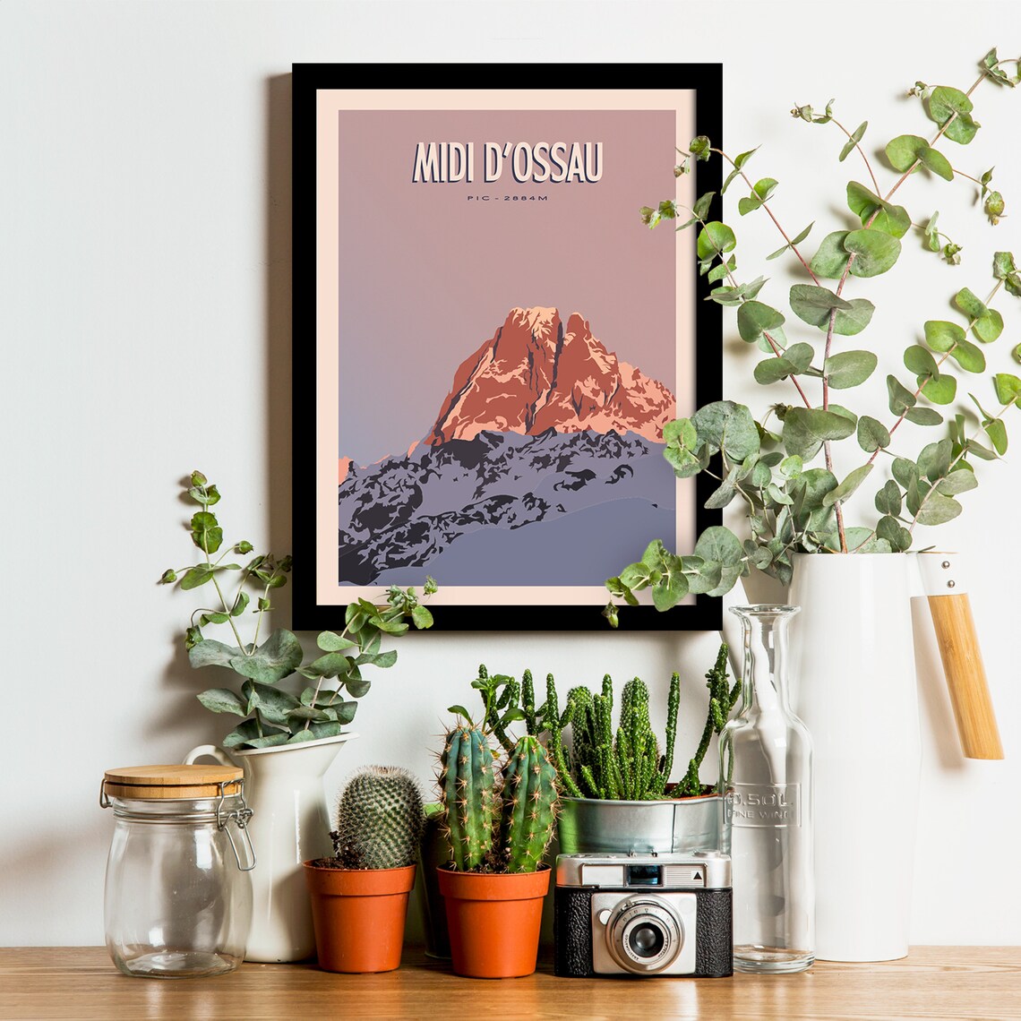 Pic Du Midi Dossau Vintage Travel Poster Print - Image 2