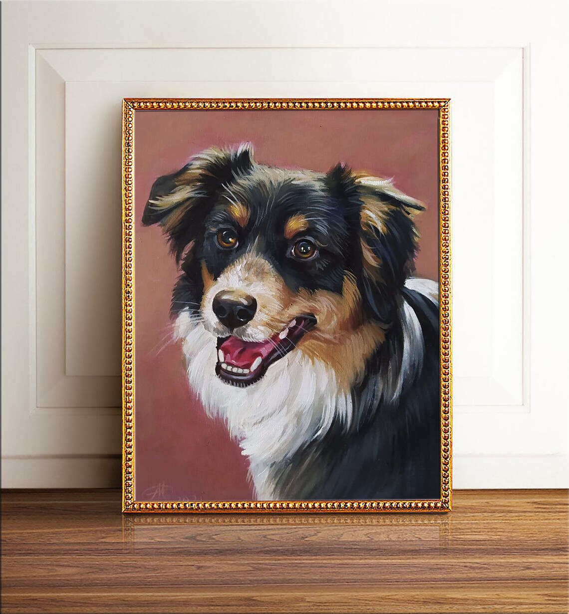 Custom Dog Portrait, Oil Painting Style Art Print