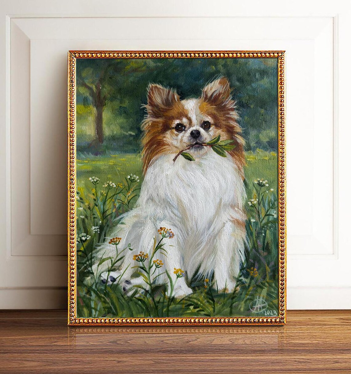 Personalized Pet Portraits, Oil Painting Style Print