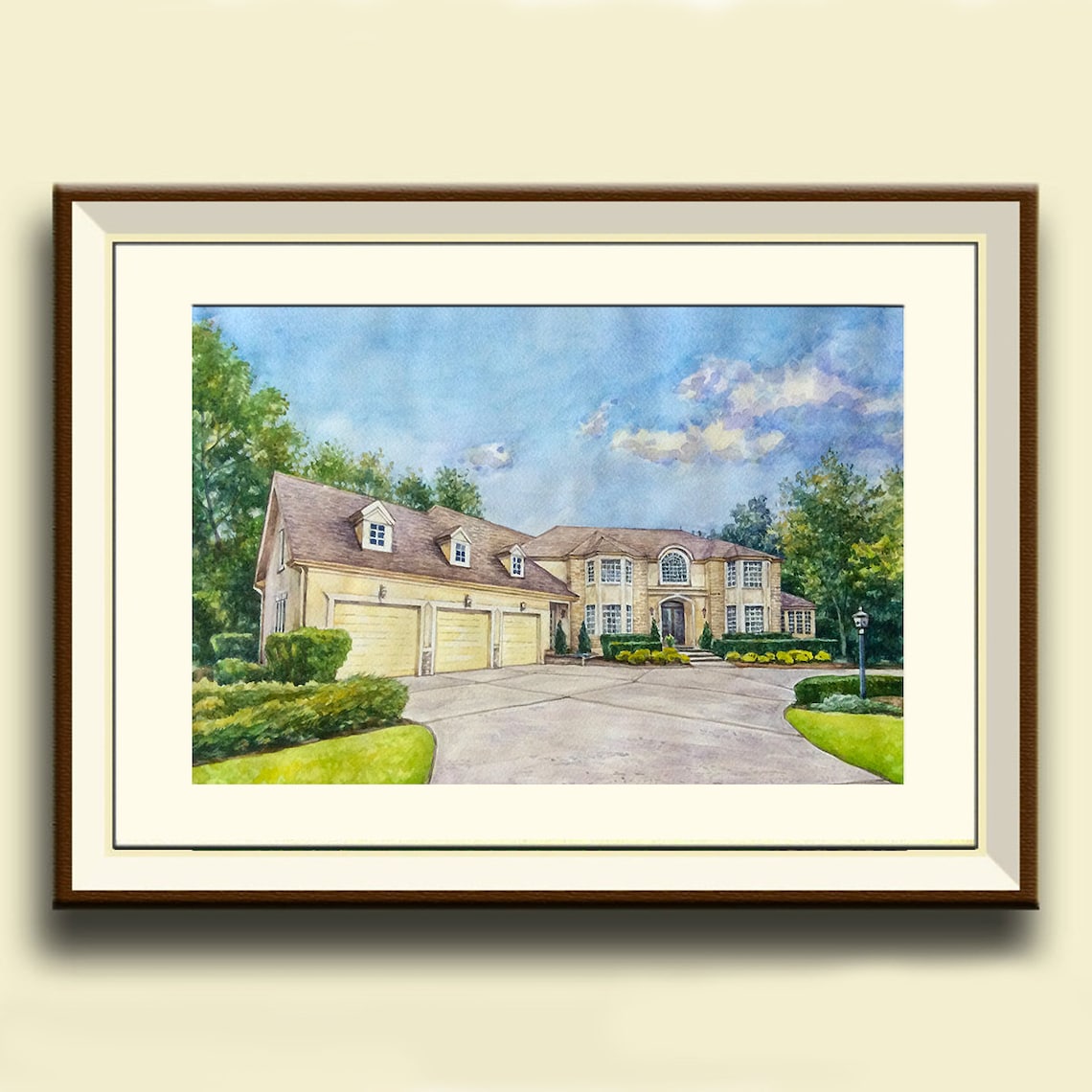 Custom Watercolor House Portrait Art Print, Moving Gift - Image 2