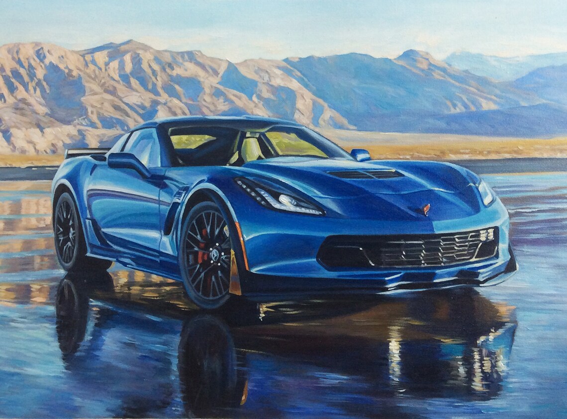 Custom Oil On Car Portraits, Personalized Art Print - Image 2