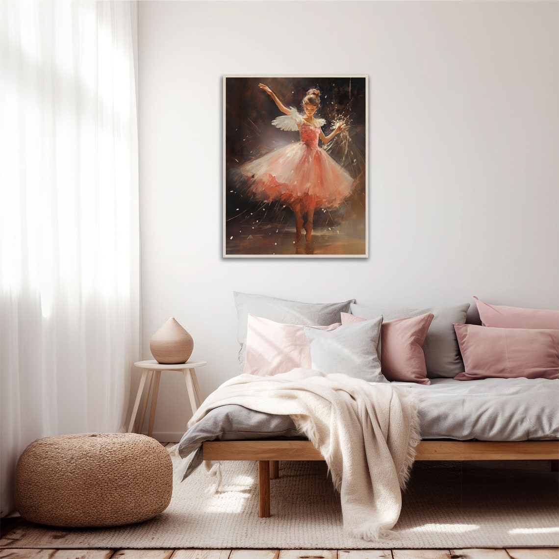 Girls Room Ballerina Painting Vintage Fairy Ballet Antique Ballerina Print Dance Studio Decor Nursery Wall Art Nb1 - Image 2