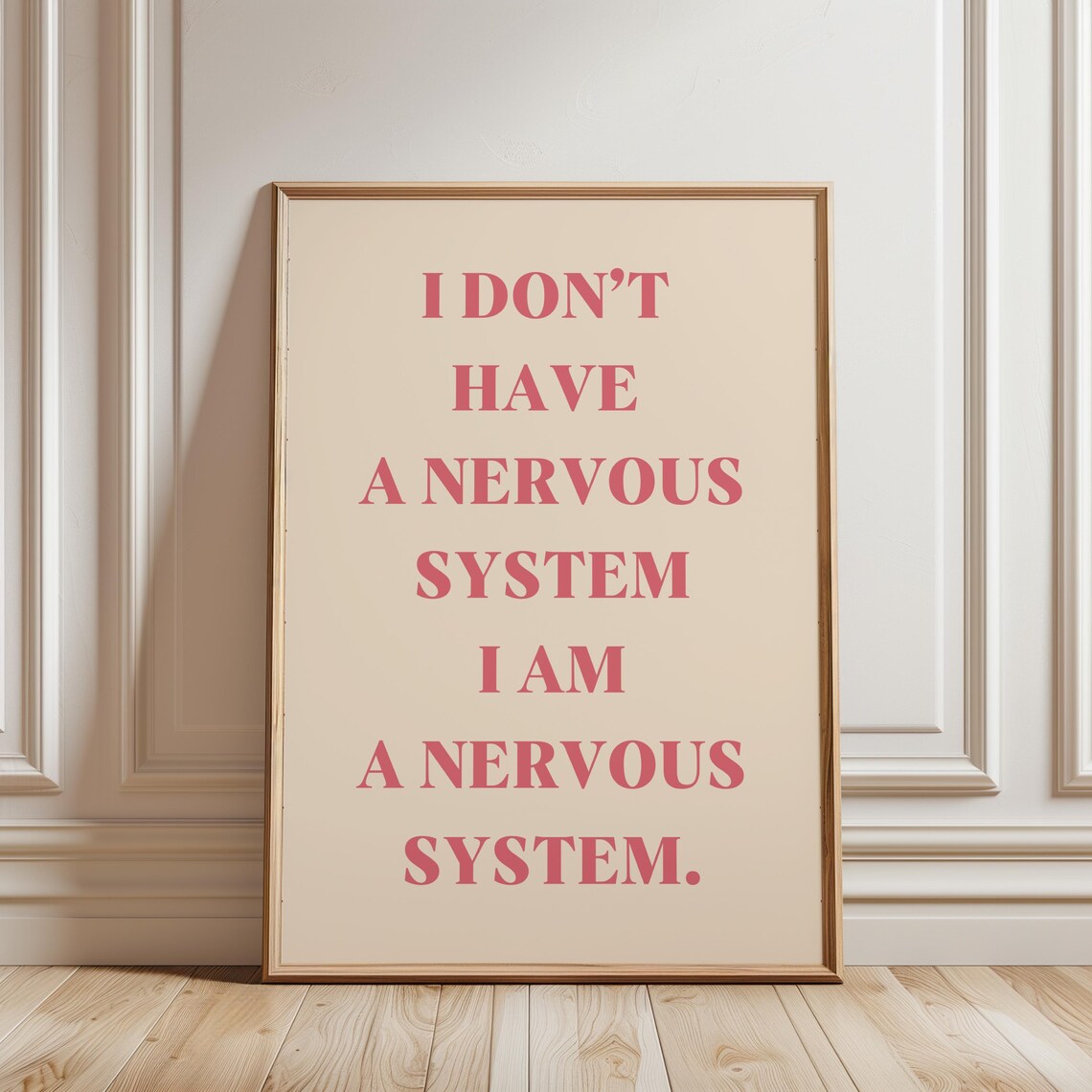 I Dont Have A Nervous System, Funny Anxiety Quote - Image 2