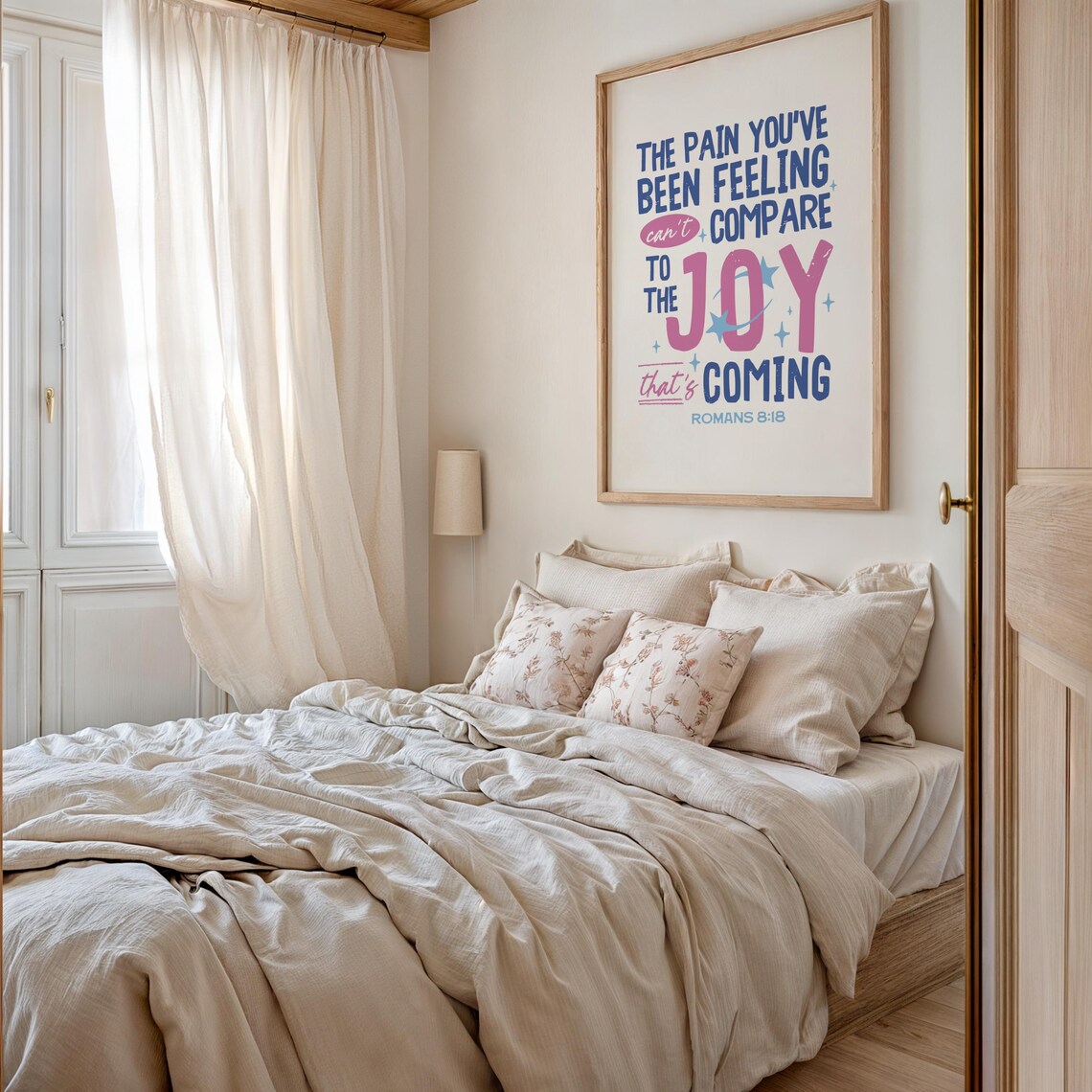 Romans 8 18 Bible Verse, Christian Wall Art - Image 2