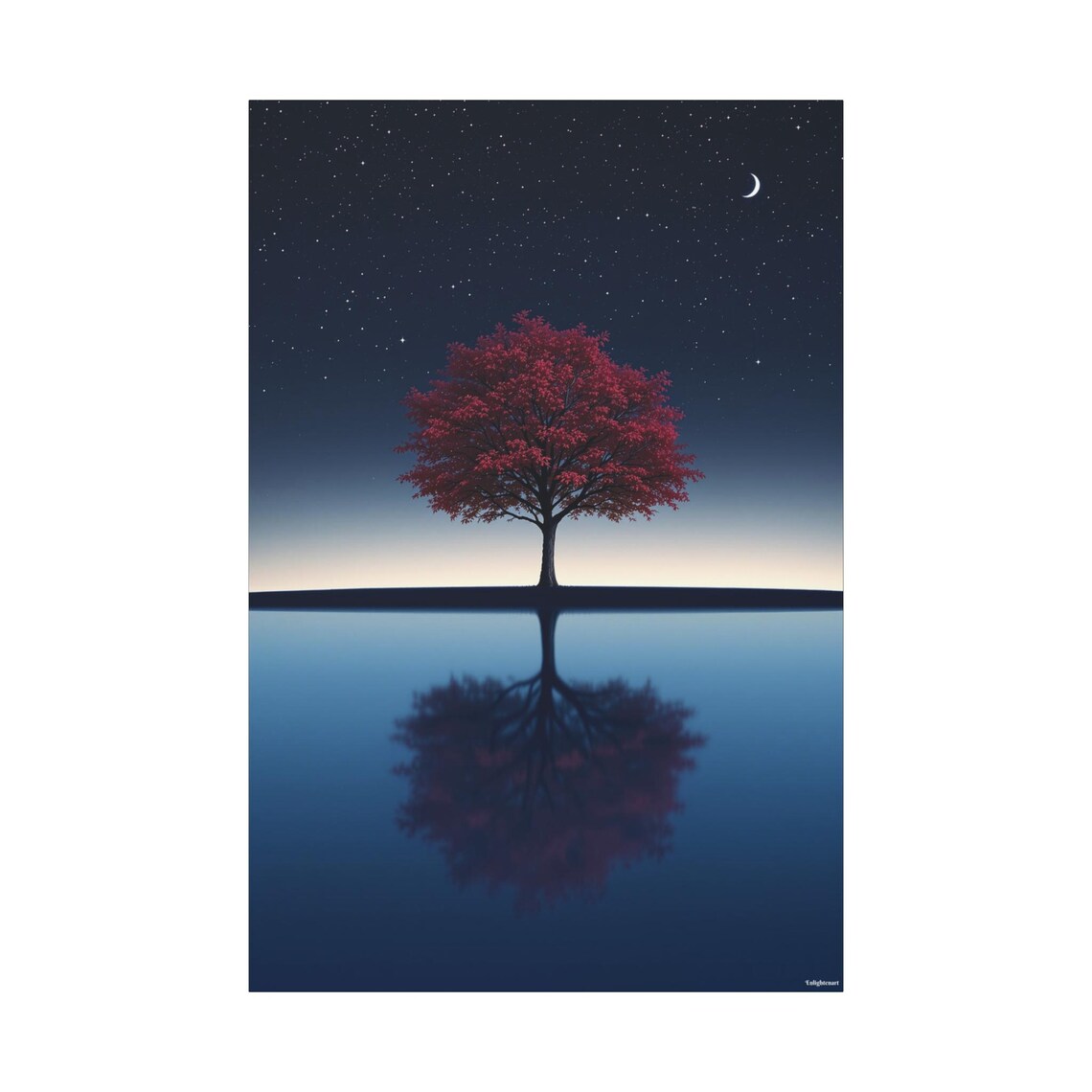 Red Tree - Nature Art Print - Image 3