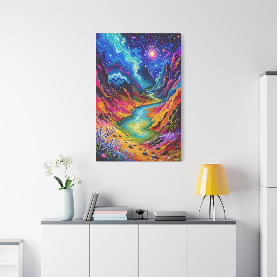 Landscape Vibrant Abstract Art Print - Image 2