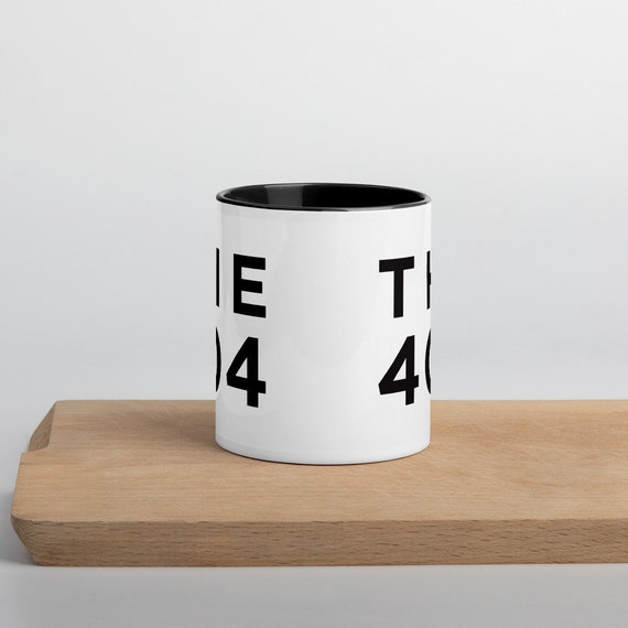 Atlanta Area Code Mug 404 Mug Black And White Ceramic Coffee Cup Atlanta Gifts Area Code Gifts