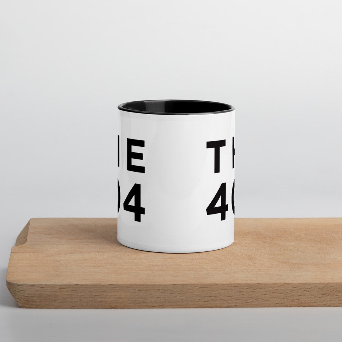 The 404 Bold Block Typography Area Code Tribute Minimalist Wall Art