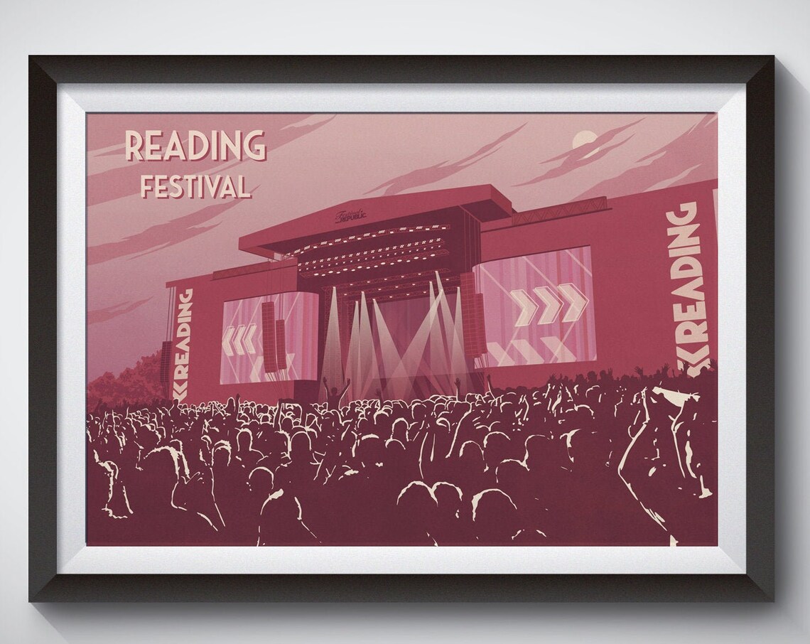Reading Festival Poster, Music Festival Art Print