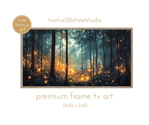 Lightning Bug Magical Forest Art Print