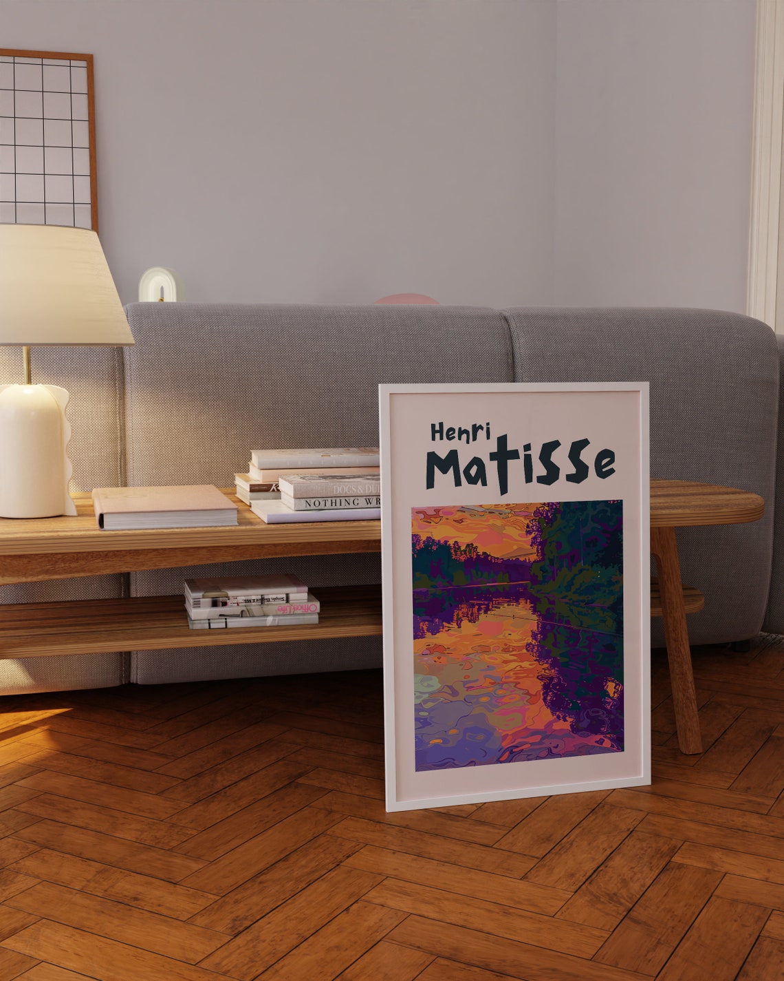 Henri Matisse Forest Lake Golden Sunset Reflection Art Poster - Image 3