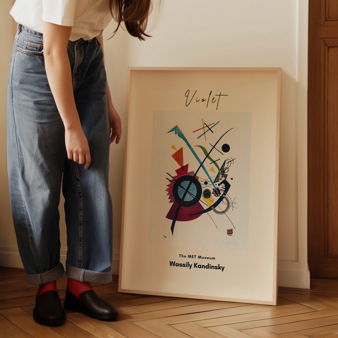 Wassily Kandinsky Violet Geometric Abstract The MET Museum Poster - Image 4